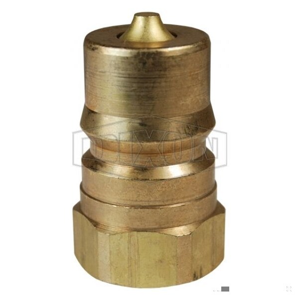 DQC H Industrial Interchange Female Plug, 1-11 Nominal, Female BSPP, Brass